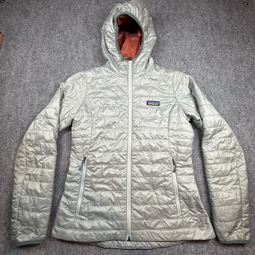 Patagonia Nano Puff Hoody Puffer Kapuzenjacke Gr. S grau Damen Primaloft