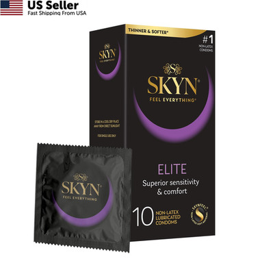 SKYN Elite, 10 Count, Ultra-Thin, Lubricated Latex-Free 10 Count (Pack of 1) 