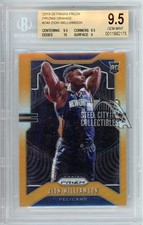 Zion Williamson 2019-20 Panini Prizm Orange Rookie Card #248 3/49 BGS 9.5