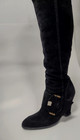 NEW TWICE WOMEN'S BLACK SUEDE WINTER BOOTS size 6 ITALY — photo 3