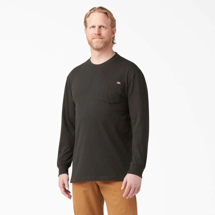 Dickies Mens Heavyweight Long Sleeve Pocket Tee Relaxed T-Shirt - WL450 - New - Image 1 of 1