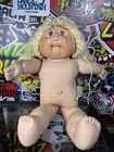 Vintage Cabbage Patch Doll Blonde Hair Blue Eyes Dimples 1982