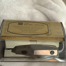 Vintage Sears Electric Scissors Shears 3 Speed Light Model # 344-2177 W/Case