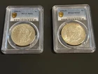 1884-O & 1904-O Morgan Silver $1 Dollar - PCGS MS 62 - (Set of 2 coins)
