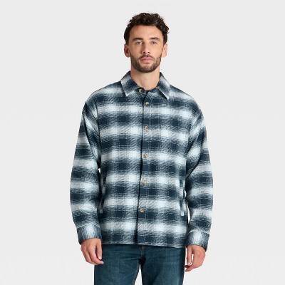 Men Vintage Heavy Weight Flannel Long Sleeve Shirt - Goodfellow & Co