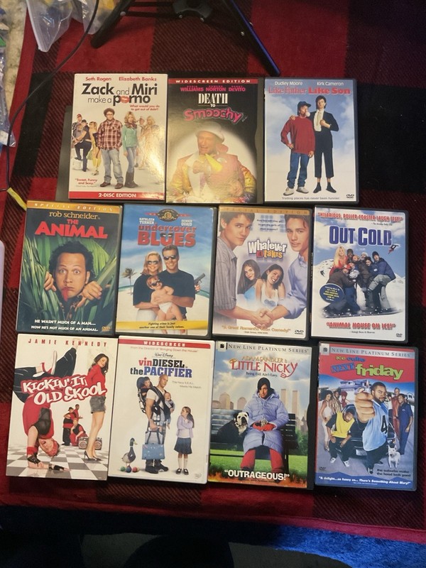 Lot Of 11 DVDs: Next Friday, Little Nicky, Animal, Zack & Miri, Out Cold + More