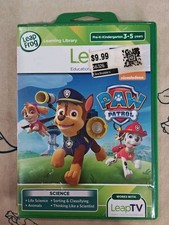 Leap Frog Leap TV Paw Patrol Nickelodeon Science Video Game Pre-K,