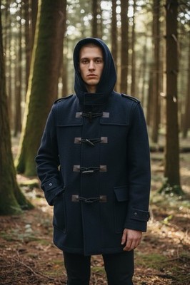 CARBON Men's Wool Blend Toggle Coat