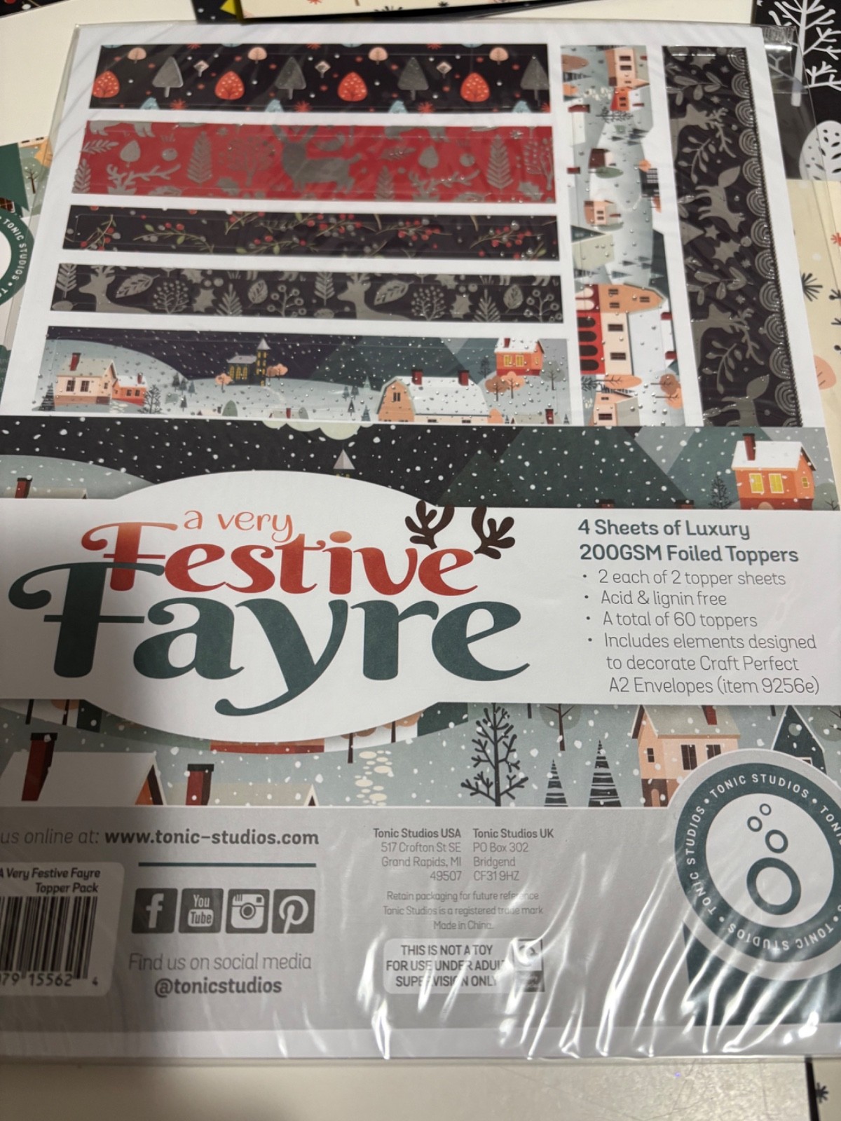 Festive Fayre Winter theme Card and Scrapbooking kit