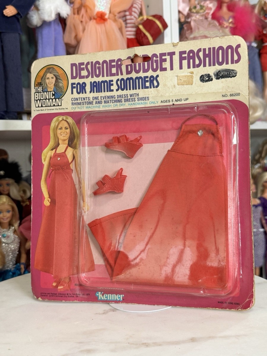 Vintage 1970s The Bionic Woman Fashions for Jaime Sommers Doll Red