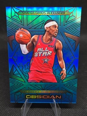 2024-25 Panini Obsidian Etch Blue Flood - Shai Gilgeous-Alexander 08/30
