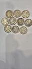 Lot of 10 silver dimes. 9 Roosevelt Dimes and 1 Canadian. Key dates. 1949,50,51