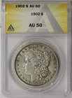 1902 Morgan Dollar $1 AU 50 ANACS
