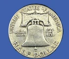 1952 S Franklin Half Dollar 90% Silver  - VF