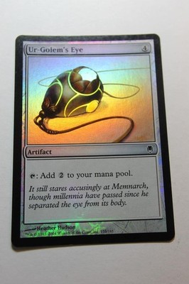 MTG Ur-Golem's Eye x1-Foil -Darksteel-Lightly Played