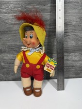 super rare tagged pedigree sunshine soft toys Pinocchio hard face plush body toy