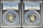 Washington Silver Proof Quarter Set, 1992, 1993 PCGS PR69DCAM, 25C