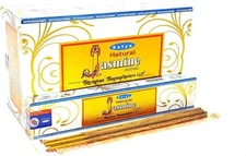 Satya Natural Jasmine Incense Sticks/Agarbatti 15 Grams x 12 Packs Box of 180gm
