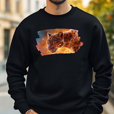 Leopard Anime Style Sweatshirt Cosy and Perfect for Any Occasion S to 4XL