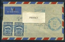 Honduras 1954 Enveloppe 100% Correos Poste Aérienne