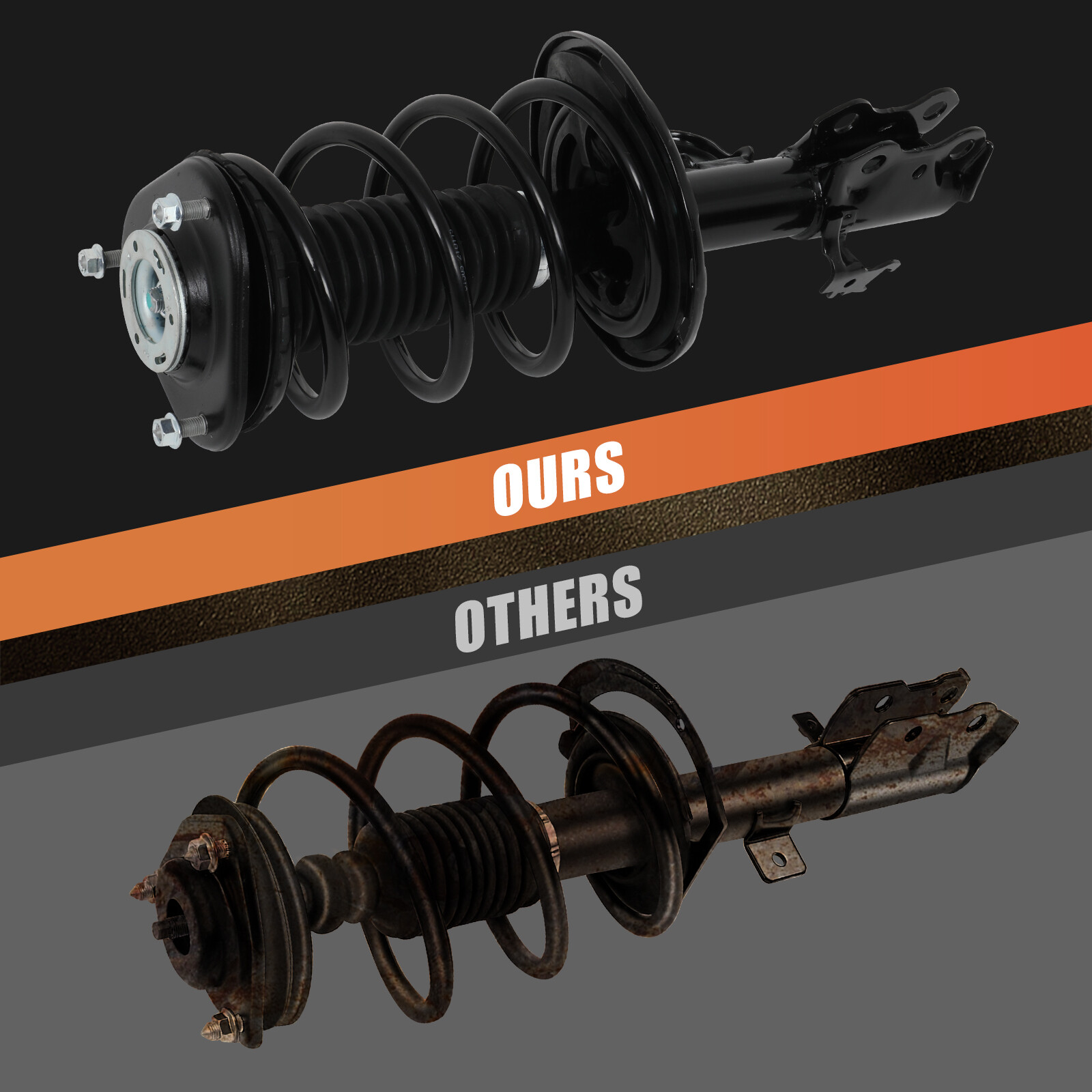 Front Complete Struts w/ Spring For 2011-2016 Scion tC 2012-2016 Toyota Prius V