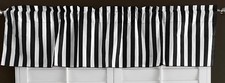 lovemyfabric Cotton Blend Striped Print Kitchen Curtain Valance Window Treatment