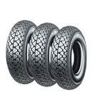 Tris (3 Units) Michelin 100/90 - 10 56J S83 TL/TT Rubber Tyre