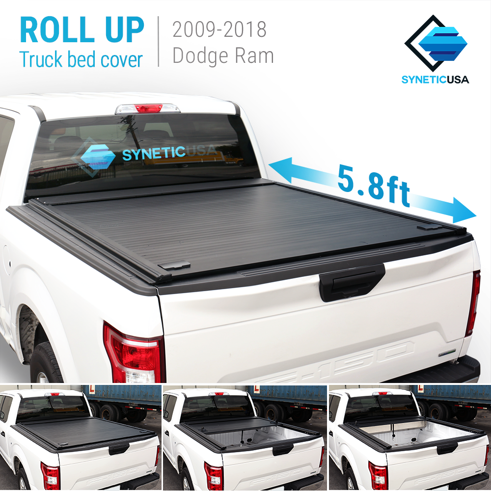 Waterproof Aluminum Retractable Tonneau Cover For 2019-2021 Ram 1500 5.8ft Truck