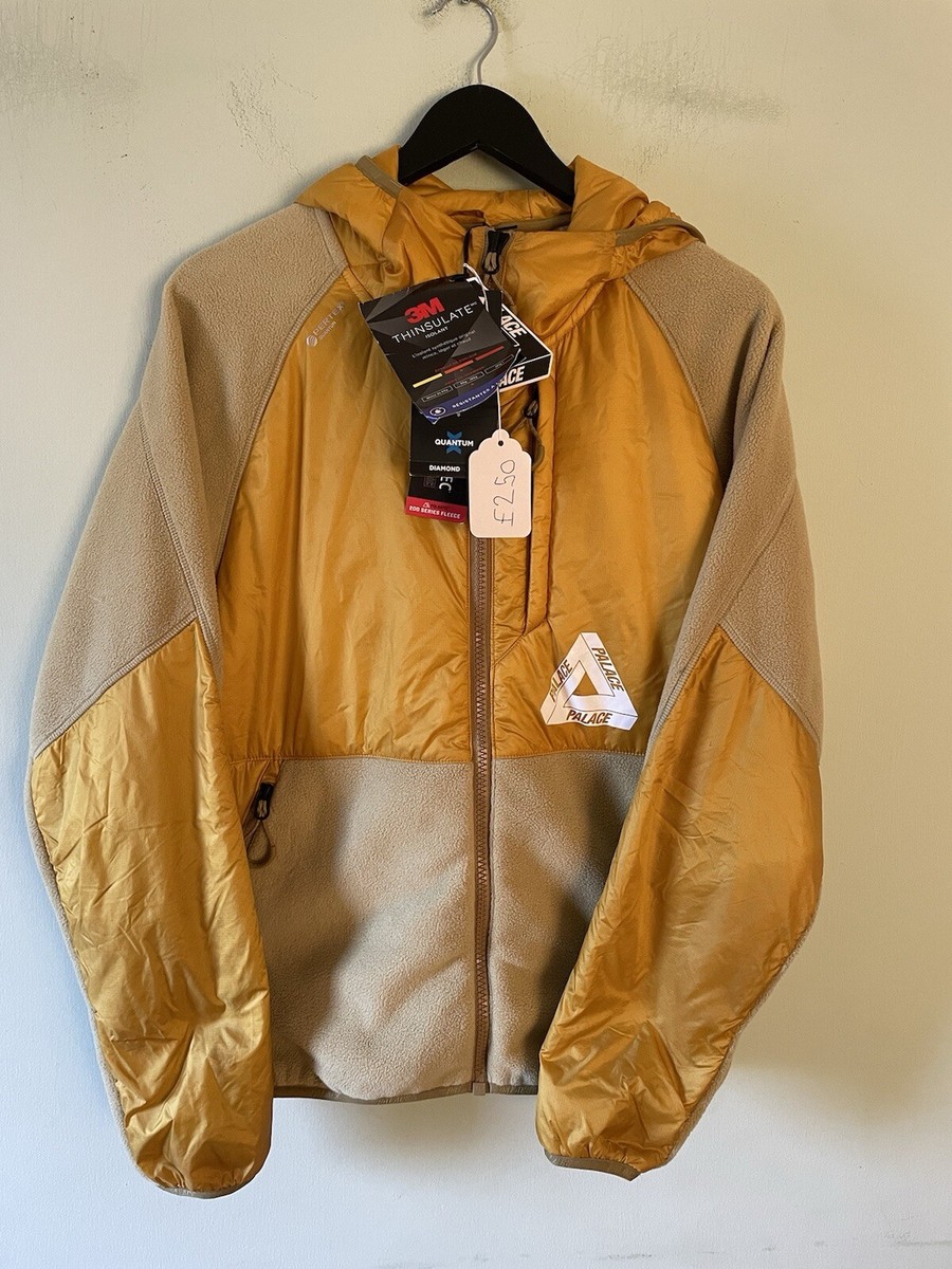 Palace BNWT Polartec Yellow Fleece Jacket UK