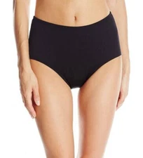 $130 Tyr Woman's Black Stretch High-Waist Performance Brief Swimwear Size 12