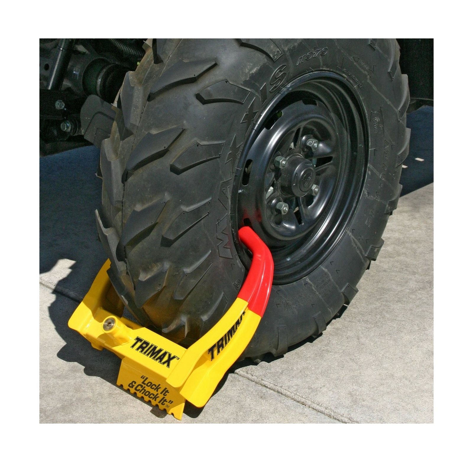 Trimax TCL65 Deluxe Universal Wheel Chock LockYellow/Red 7.25in eBay