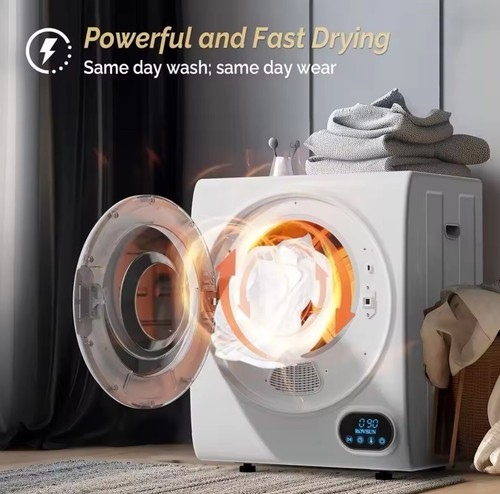 Portable Clothes Dryer 110V 850W High-End Front-Load Laundry Dryer 1.5 cu.ft - Picture 2 of 6