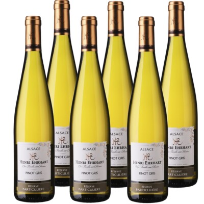 Henri Ehrhart Pinot Gris Grau Burgunder Alsace Weiswein 13% vol 6 x 75cl