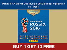 PANINI FIFA WORLD CUP RUSSIA 2018 STICKER COLLECTION #1 - #351