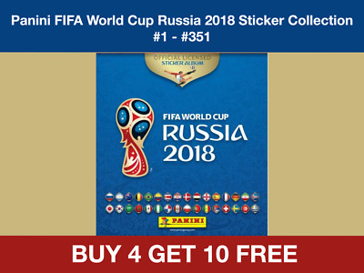 PANINI FIFA WORLD CUP RUSSIA 2018 STICKER SAMMLUNG #1 - #351