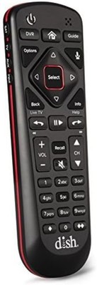 Sleek Black Remote Control for Hopper Receivers - Voice Command & Backlit