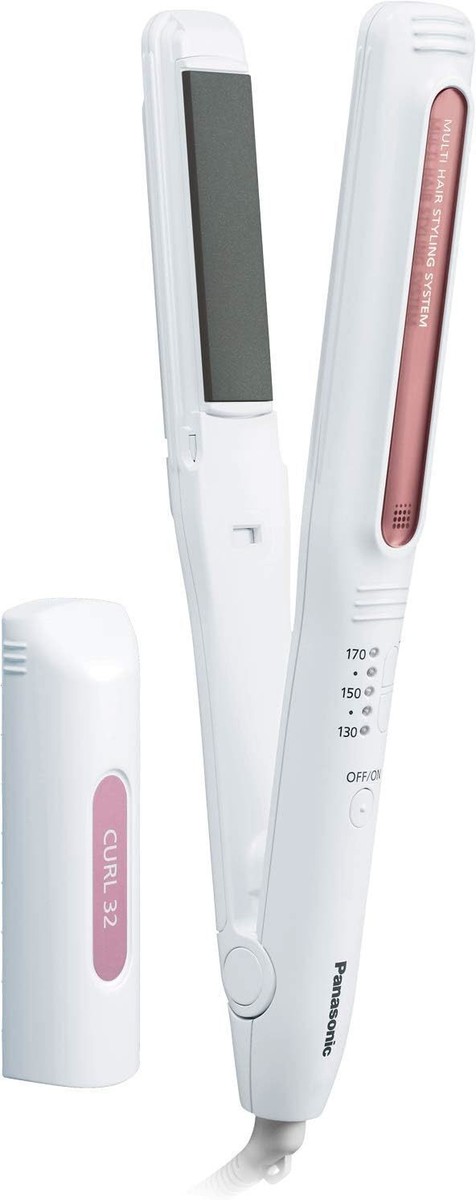 Panasonic Curling Iron Curl Straight 2way Overseas 32mm White EH