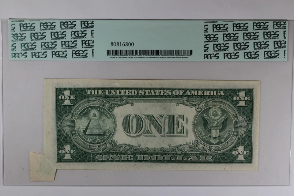 Fr. 1613W 1935D $1 PCGS EF45PPQ WIDE ERROR SILVER CERTIFICATE CUTTING ERROR - Image 2 of 2