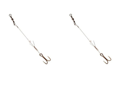 Two (2) Duty's #2 Invisible Minnow Rig - minnow fishing rigs | eBay