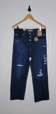 Levi's Ribcage Straight Ankle Jeans Super High Rise Denim Women's Size 30