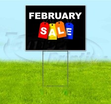 FEBRUARY SALE 18x24 Yard Sign WITH STAKE Corrugated Bandit USA BUSINESS DEALS