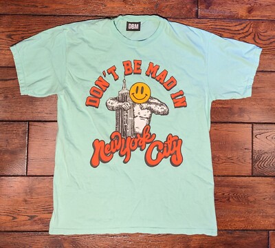 JOE FRESH GOODS Don t Be Mad New York City NYC DBM  T-Shirt Size L Mint Green