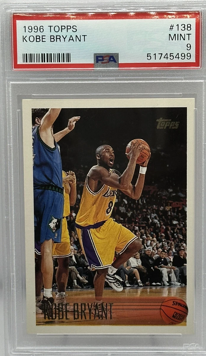 1996 Topps Kobe Bryant Rookie Card RC #138 PSA 9 | eBay