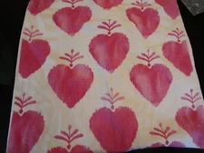 Pottery Barn Teen watercolor hearts pillow 20 cover  photo shoot sample marks