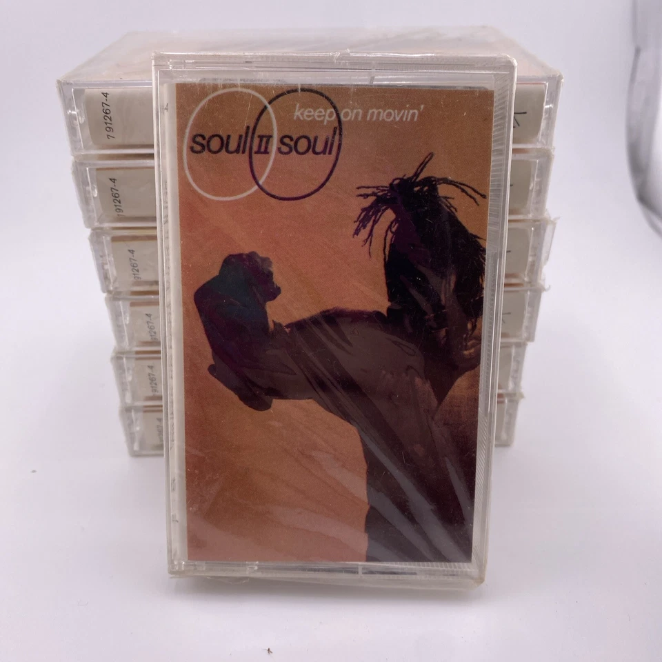 Soul II Soul Keep On Movin’ Cassette Tape 1989 Electronic Funk Soul Hip Hop Seal - Image 2 of 4
