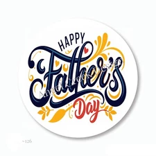 Father's Day Scrapbook Stickers Happy Father's Day Party Favors Envelope Seals