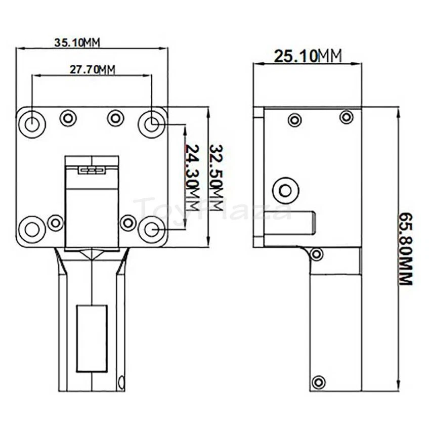 40G Electric Retract Landing Gear for 4mm shaft RC Model Airplane spare parts - Image 3 of 4