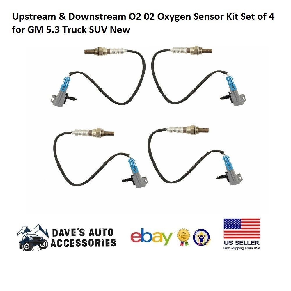 O2 Oxygen Sensor Kit Upstream & Downstream Fits GM 5.3 Truck SUV -Set ...