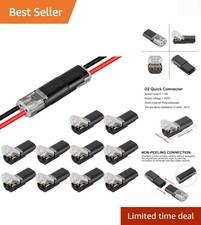 Reusable 2 Pin Low Voltage Wire Connectors - Fast and Safe Wiring Solution