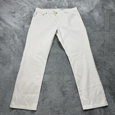 AG Adriano Goldschmied Jeans Men's 38x30 Ivory Everett Slim Straight Denim Italy